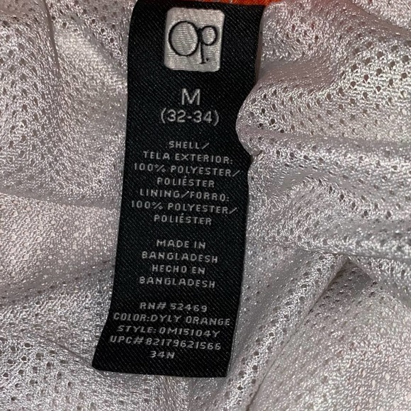 OP Orange & White Tropical Swim Trunks - Picture 4 of 6